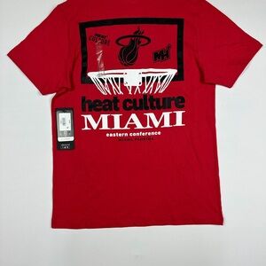 47 Brand Red Miami Heat Culture Tee